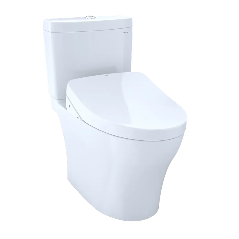 Toto Aquia IV Cotton Washlet S500E Two Piece Toilet Crafted