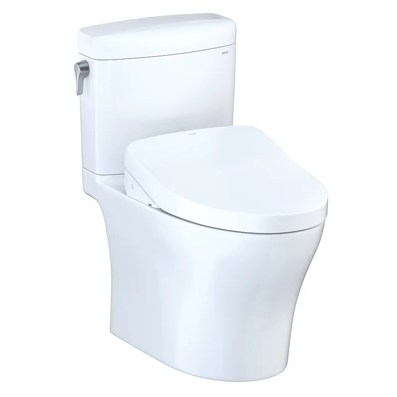 Brand New Toto Aquia IV Cube Cotton Washlet S550E Auto Flush Two Piece Toilet
