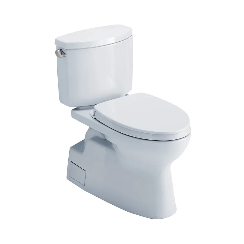 TOTO Vespin II Cotton 1.28 GPF Right Hand Lever Two Piece Toilet Handmade
