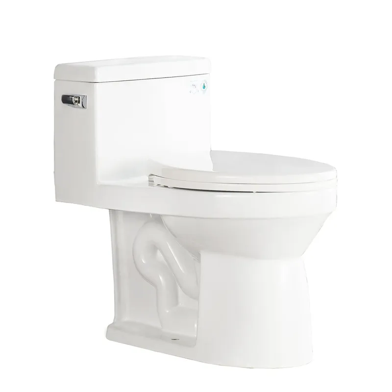 DeerValley Concord 12" Rough-in Single-Flush Elongated White One-Piece Toilet With Soft Closing Seat Genuine