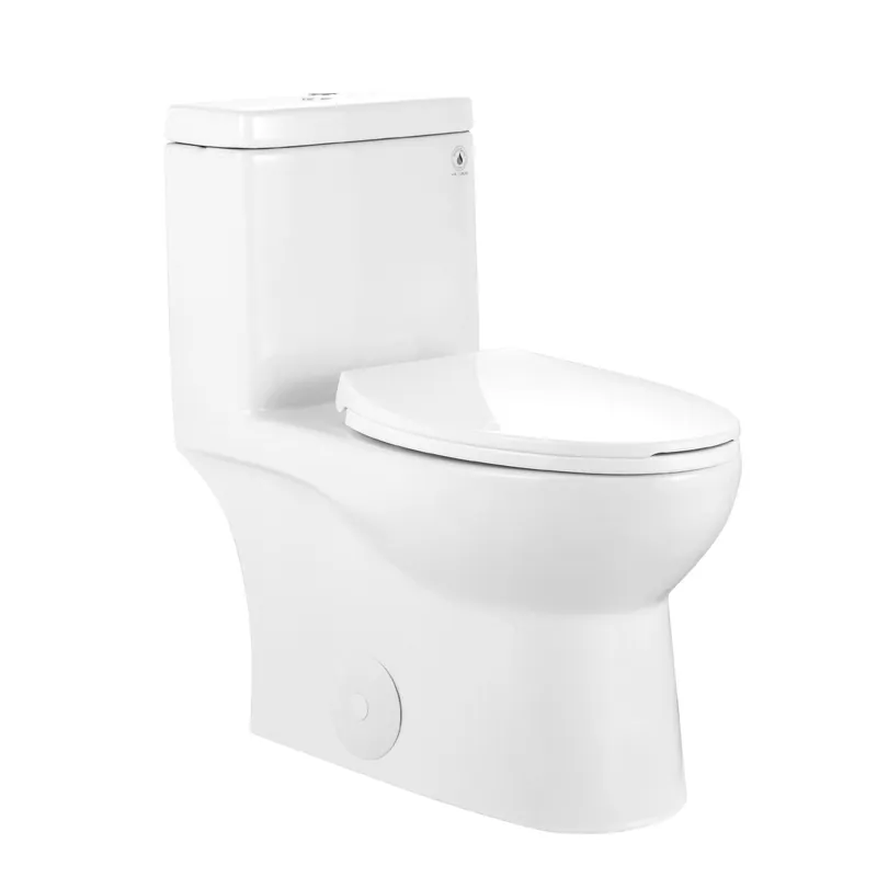 Fresh Stock DeerValley Ally 14" x 30" Dual-Flush Elongated White Ceramic One-Piece Toilet