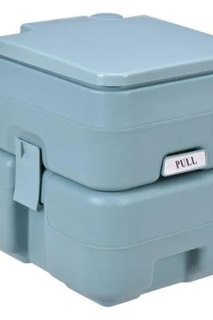 Costway 5 Gallon Green 20 L Outdoor / Indoor Potty Commode Portable Flush Toilet Original