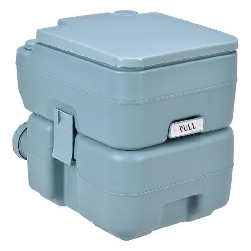 Costway 5 Gallon Green 20 L Outdoor / Indoor Potty Commode Portable Flush Toilet Original