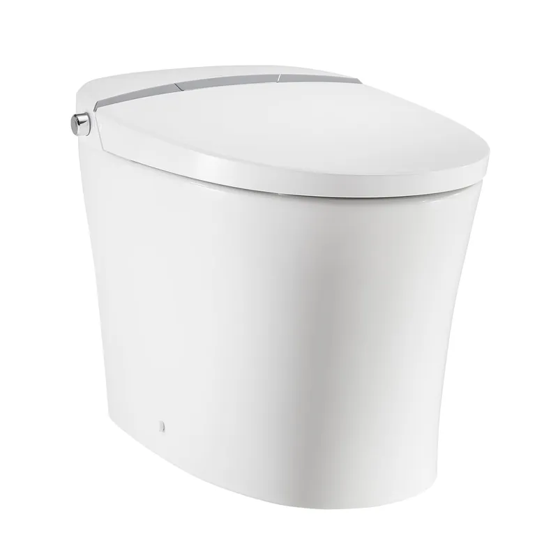 Swiss Madison Avancer 17" x 19" One-Piece White Tankless Elongated Floor-Mounted Toilet With 1.1/1.6 GPF Touchless Dual Flush, Smart Bidet Seat and Remote Control Low Price