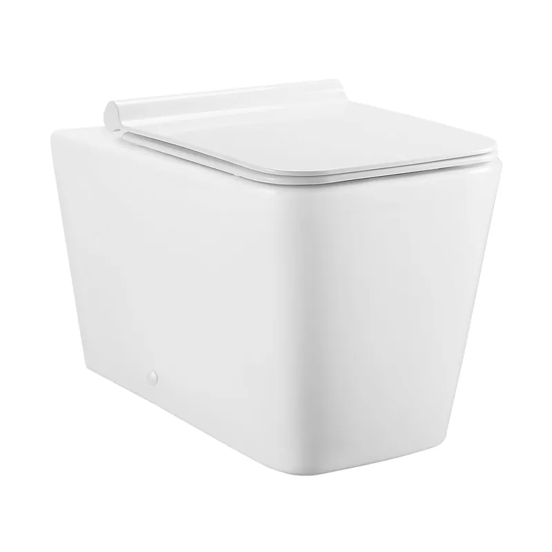 Swiss Madison Concorde 14" x 16" White Back-to-Wall Elongated Square Floor-Mounted Toilet Bowl Grab Now