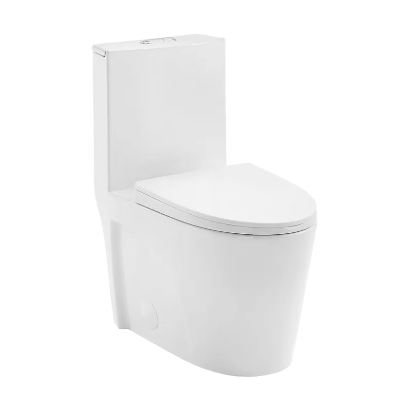 Limited Time Swiss Madison St. Tropez 15" x 31" Glossy White One-Piece Elongated Floor Mounted Toilet With 12" Rough-In Valve and 1.1/1.6 GPF Vortex Dual-Flush Function