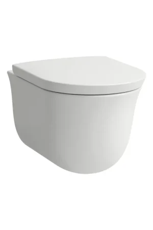 Bulk Order Laufen New Classic 15" White Dual-Flush Washdown Rimless Wall-Mounted Toilet