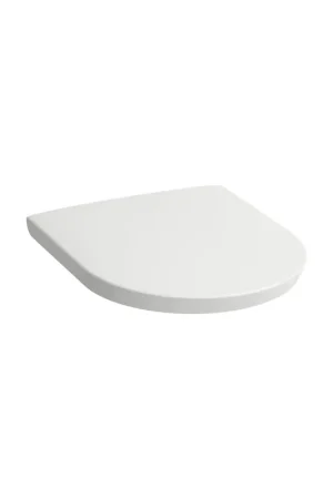 Laufen New Classic 16" x 19" Matte White Removable Toilet Seat and Cover With Lowering System Clearance