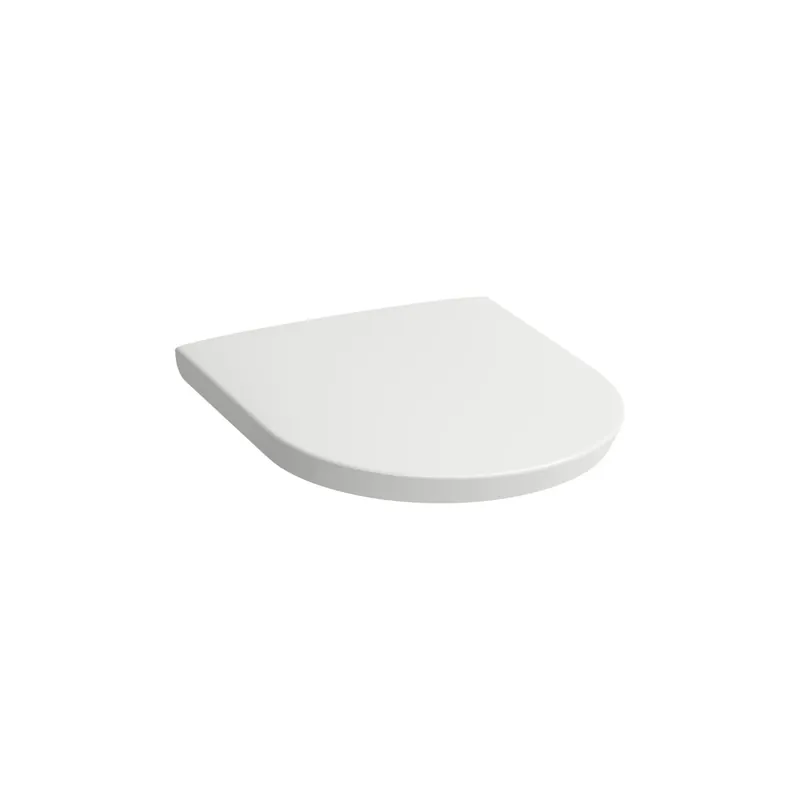 Laufen New Classic 16" x 19" Matte White Removable Toilet Seat and Cover With Lowering System Clearance