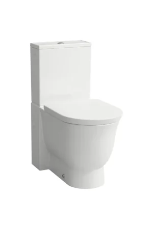 Mega Sale Laufen New Classic 15" 2-Piece White Dual-Flush Washdown Rimless Floor-Mounted Toilet