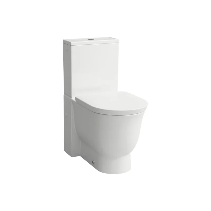 Mega Sale Laufen New Classic 15" 2-Piece White Dual-Flush Washdown Rimless Floor-Mounted Toilet