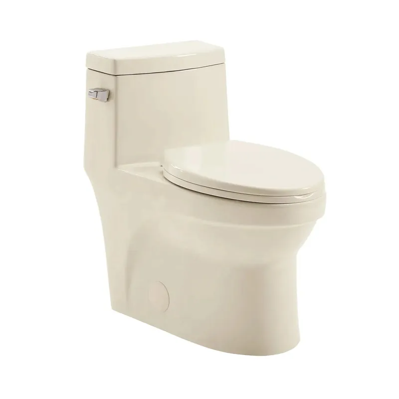 Swiss Madison Virage 14" x 28" Bisque One-Piece Elongated Floor Mounted Toilet With 1.28 GPF Vortex™ Side Flush Function Certified