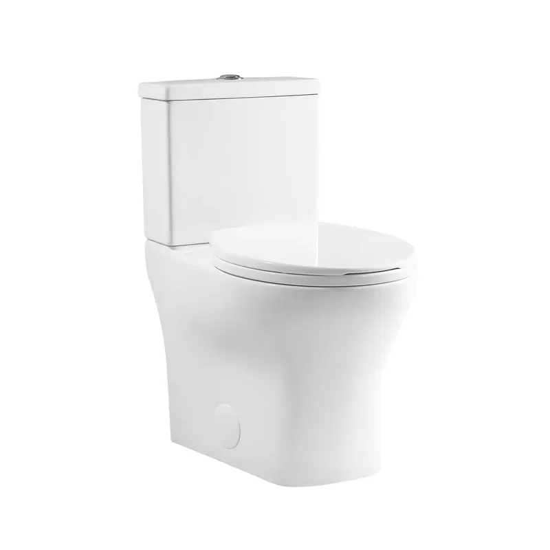 Swiss Madison Sublime II 14" x 29" White Two-Piece Round Floor Mounted Toilet 0.8/1.28 GPF Dual-Flush Function Reduced Price