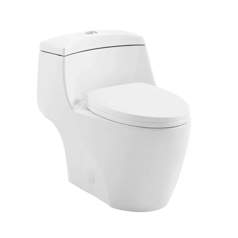 Swiss Madison Manoir 20" x 27" White One-Piece Elongated Floor Mounted Toilet With 1.1/1.6 GPF Dual-Flush Function Top Rated