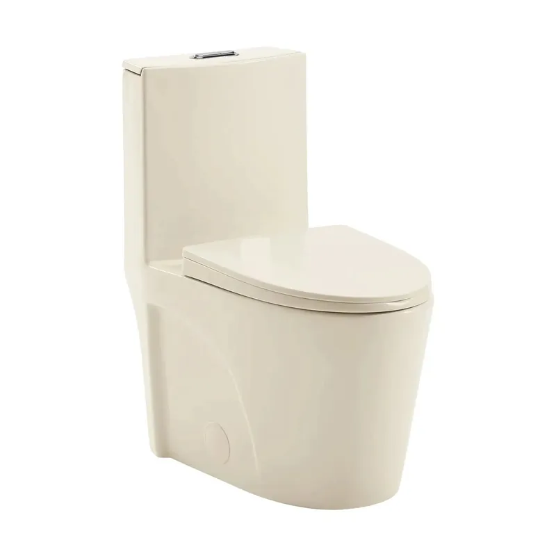 Swiss Madison St. Tropez 15" x 31" Bisque One-Piece Elongated Floor Mounted Toilet With 1.1/1.6 GPF Vortex Dual-Flush Function Money Back Guarantee