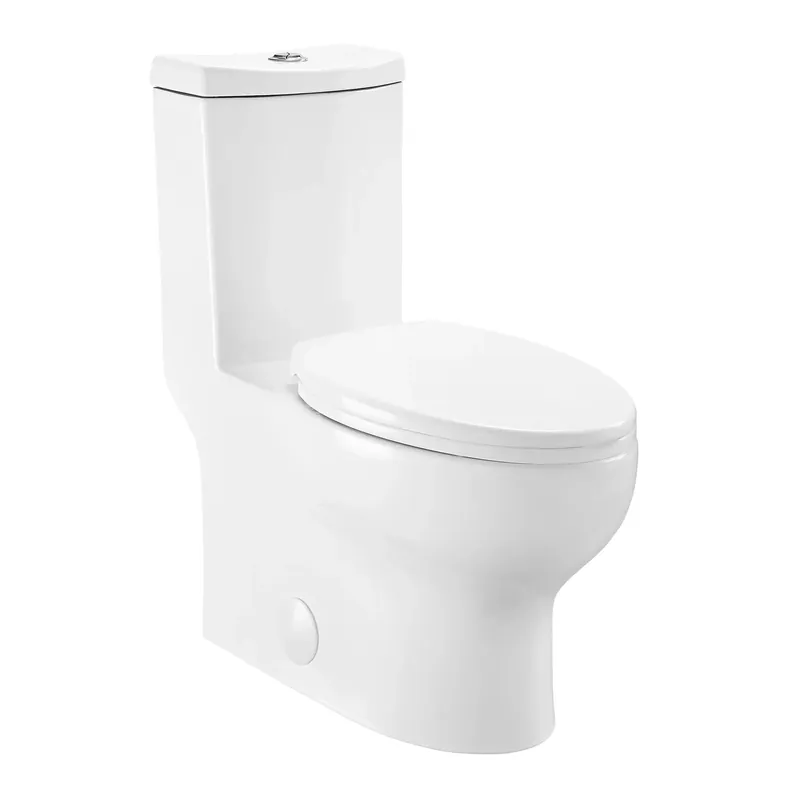 Swiss Madison Plaisir 13" x 32" White One-Piece Elongated Floor Mounted Toilet With 1.1/1.6 GPF Dual-Flush Function Get Yours
