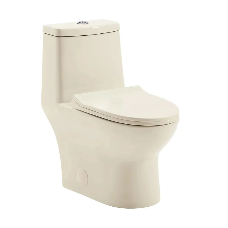 Get Yours Swiss Madison Ivy 14" x 28" Bisque One-Piece Elongated Floor Mounted Toilet With 12" Rough-In Size and 1.1/1.6 GPF Vortex Dual-Flush Function