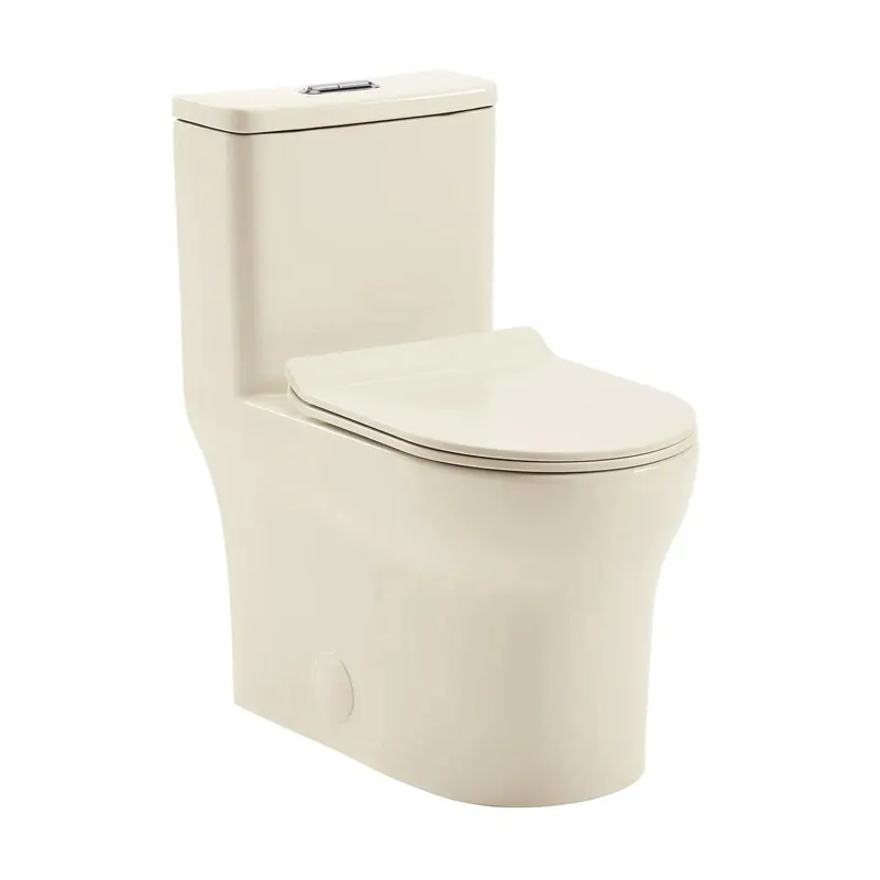 Super Sale Swiss Madison Burdon 15" x 30" One-Piece Bisque Elongated Floor-Mounted Toilet With 1.1/1.6 GPF