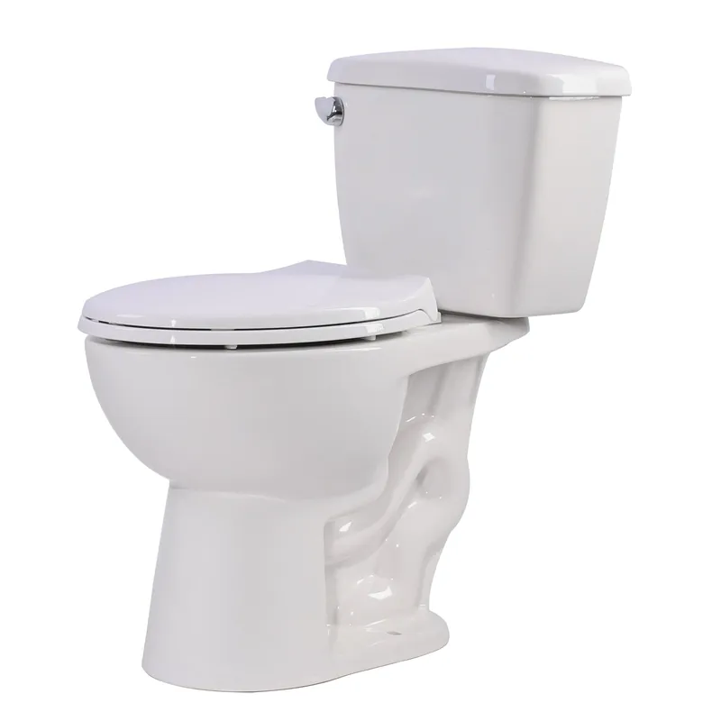 Best Seller ANZZI Talos Series White Elongated Bathroom Toilet With Dual Flush System