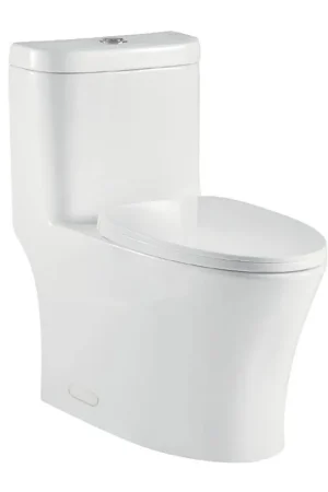Next Day Delivery Pelican Int'l Vortex Series PL-12243 White Porcelain High Efficiency Toilet with Dual Flush