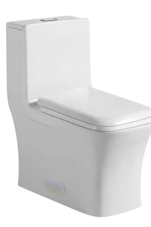 Pelican Int'l Vortex Series PL-12044 White Porcelain High Efficiency Toilet with Dual Flush Fresh Stock