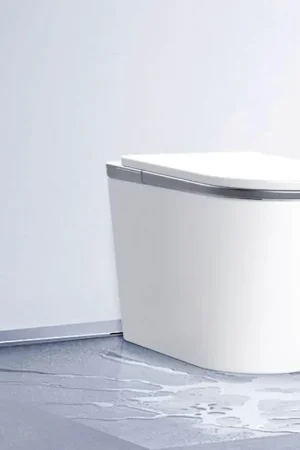 Trone Ganza I Elongated White Luxury Toilet With Smart Bidet and Remote Control Certified