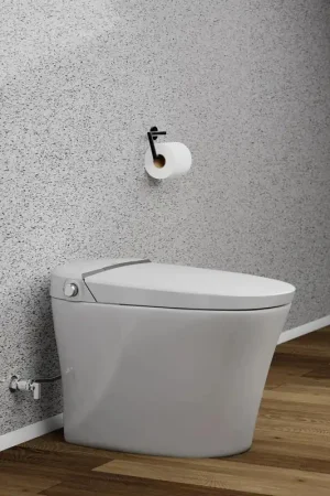 Trone Chiaro White Elongated Electronic Luxury Toilet With Integrated Bidet Cheap