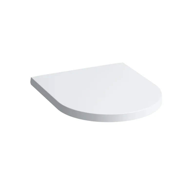 Professional Grade Laufen Kartell 15" x 18" Matte White Toilet Seat and Cover With Soft-Close System