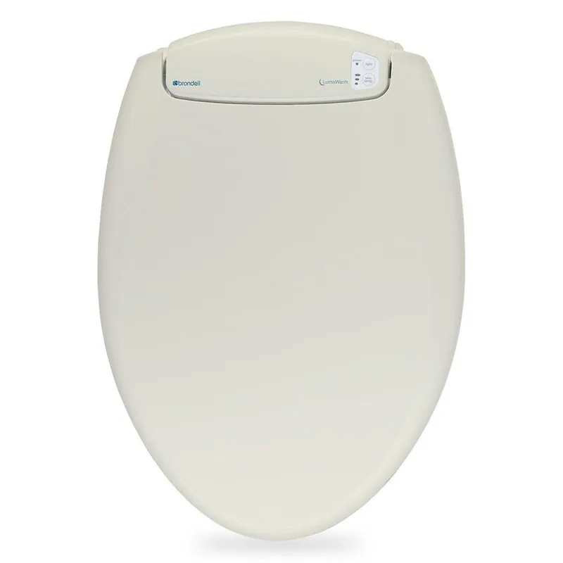 Latest Brondell LumaWarm 20" Biscuit Elongated Electric Heated Nightlight Luxury Toilet Seat