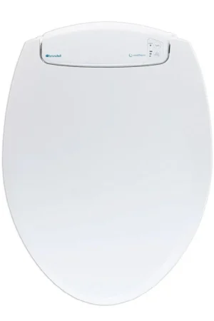 Free Returns Brondell LumaWarm 18.5" White Round Electric Heated Nightlight Luxury Toilet Seat