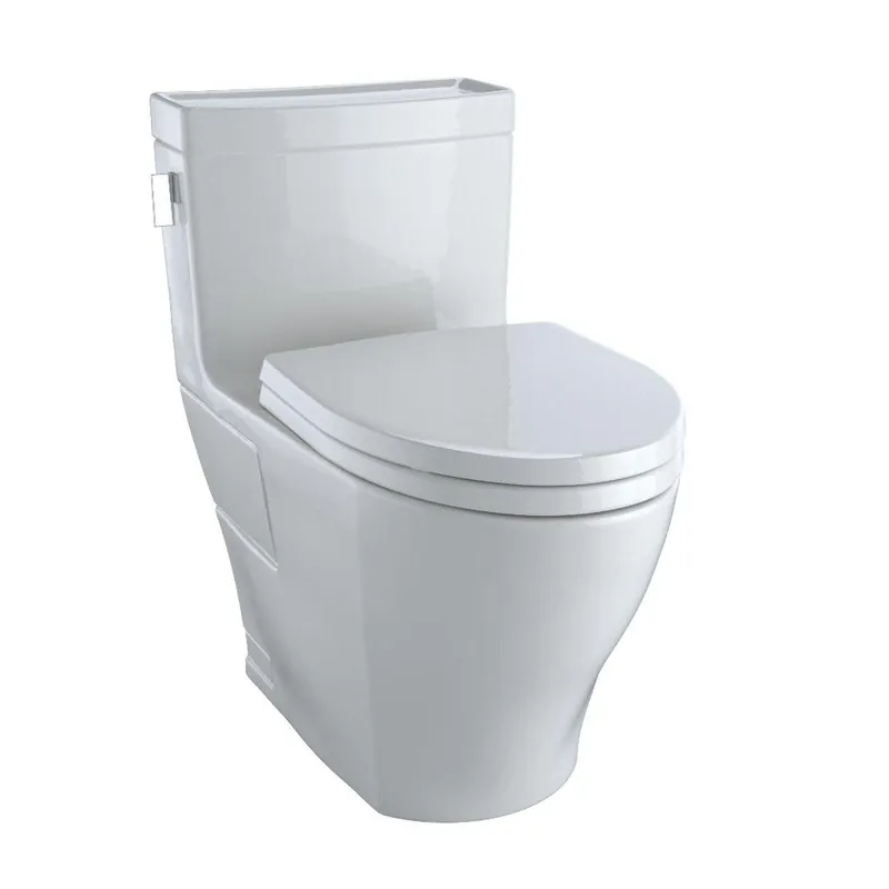 Last Chance TOTO Legato 1.28 GPF Colonial White Elongated One-Piece Toilet With Washlet+ Connection