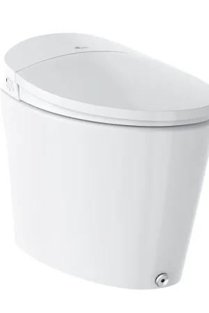 Bio Bidet Discovery DLX 16" White Elongated Smart Bidet Toilet With Powerful Technology Combination And Wireless Remote Control Flash Sale