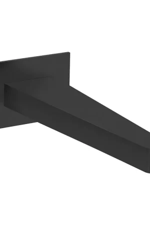 Same Day Shipping Fortis 9443000MB Matte Black Wall Mount Non-Diverter Tub Spout