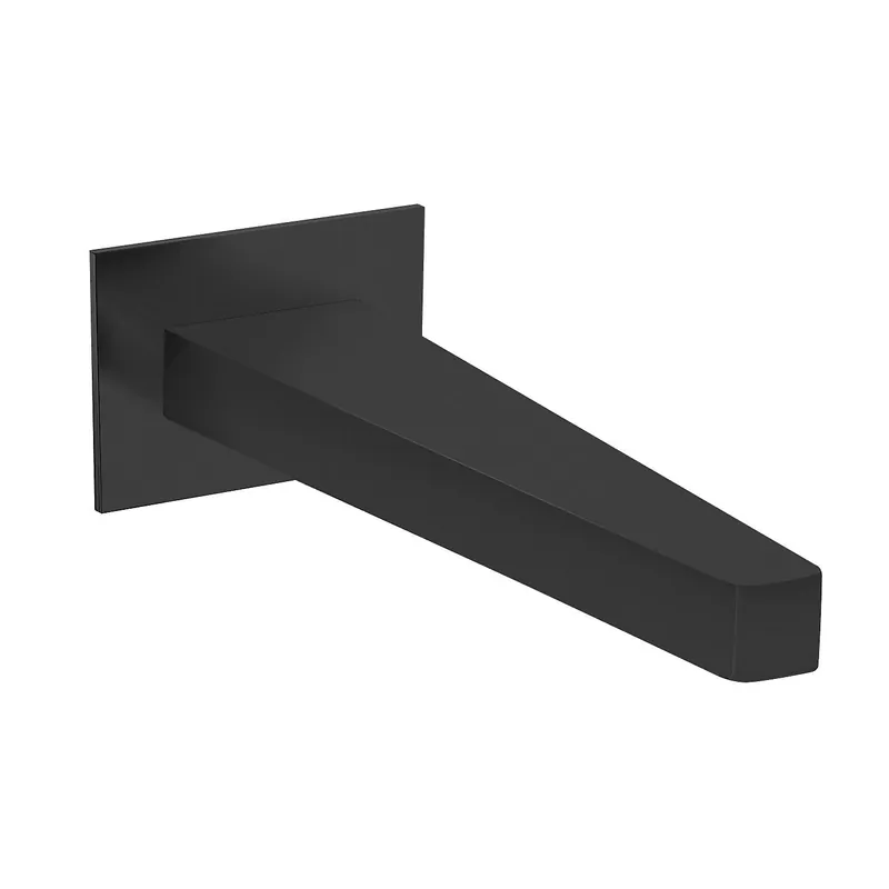Same Day Shipping Fortis 9443000MB Matte Black Wall Mount Non-Diverter Tub Spout
