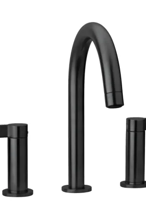 Mega Sale Fortis 922140CMB Brera Matte Black Two-Handle 8" Widespread Bathroom Sink Faucet