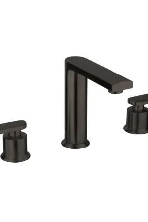 No Minimum Order Fortis 602140CMB Vitrina Matte Black Two-Handle 8" Widespread Bathroom Sink Faucet