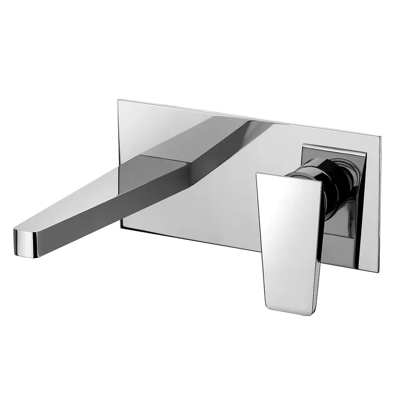 Certified Fortis 942080CPC Abruzzo Polished Chrome Single-Handle Wall-Mount Bathroom Sink Faucet