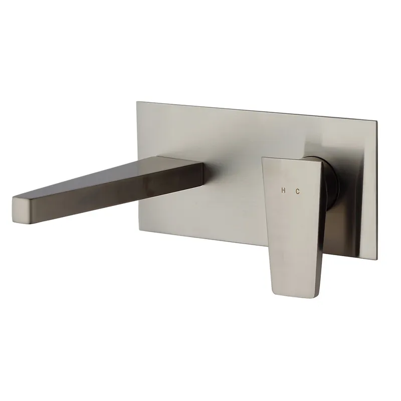 Fortis 942080CBN Abruzzo Brushed Nickel Single-Handle Wall-Mount Bathroom Sink Faucet Final Sale