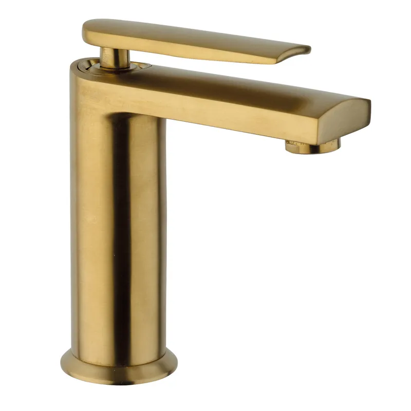Top Rated Fortis 602110CBG Vitrina Brushed Gold Single-Handle Bathroom Sink Faucet