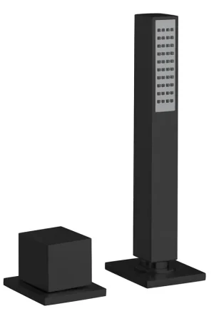 Affordable Fortis 844470CMB Matte Black Square Roman Tub Hand Shower Diverter Kit