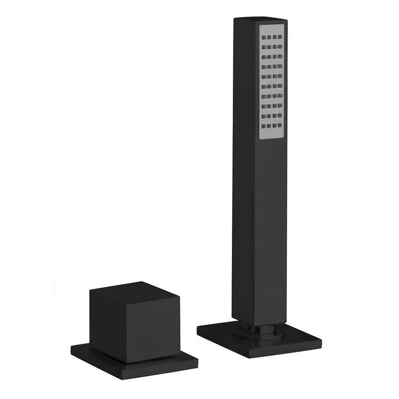 Affordable Fortis 844470CMB Matte Black Square Roman Tub Hand Shower Diverter Kit