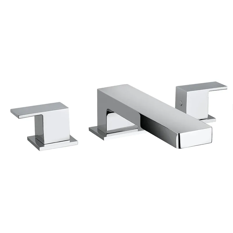 Crafted Fortis 8410000PC Scala Polished Chrome Two-Handle Deck-Mounted Roman Tub Faucet Trim