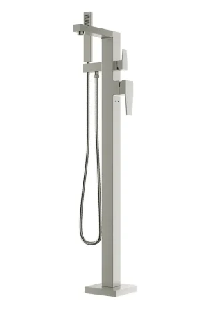 Popular Fortis 941360CBN Abruzzo Brushed Nickel Brass Single-Handle Floor-Mounted Tub Faucet With Shower Handle