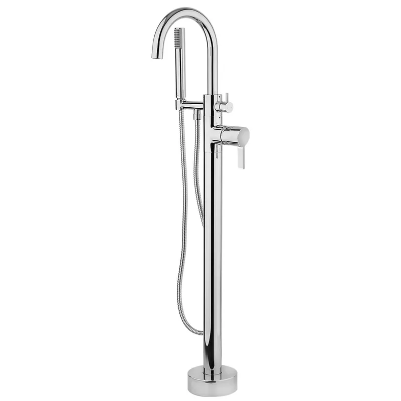 Fortis 921360CPC Brera Polished Chrome Solid Brass Single-Handle Floor-Mounted Tub Faucet With Shower Handle Grab Now