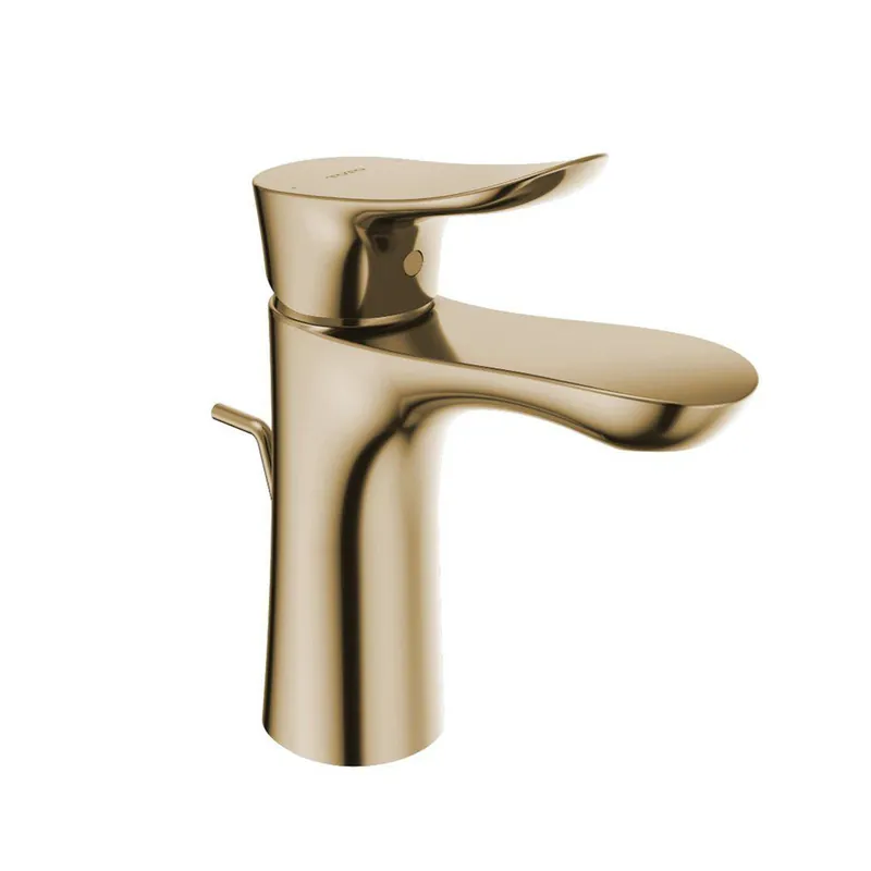 TOTO GO 1.2 GPM Polished French Gold Single-Handle Bathroom Sink Faucet With Comfort Glide Money Back Guarantee