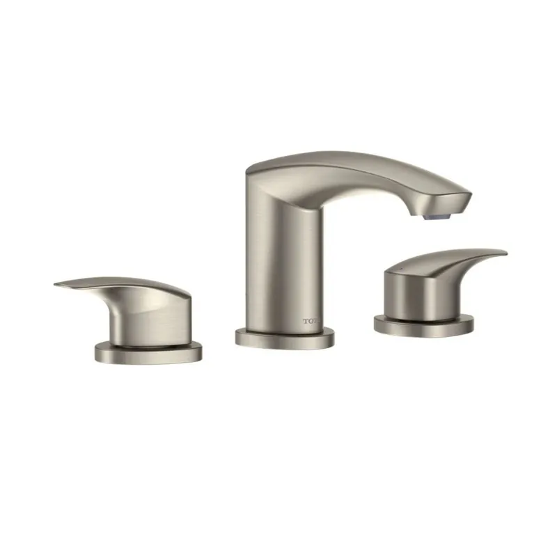 Price Drop TOTO GM 1.2 GPM Brushed Nickel Two-Handle Widespread Bathroom Sink Faucet With Drain Assembly