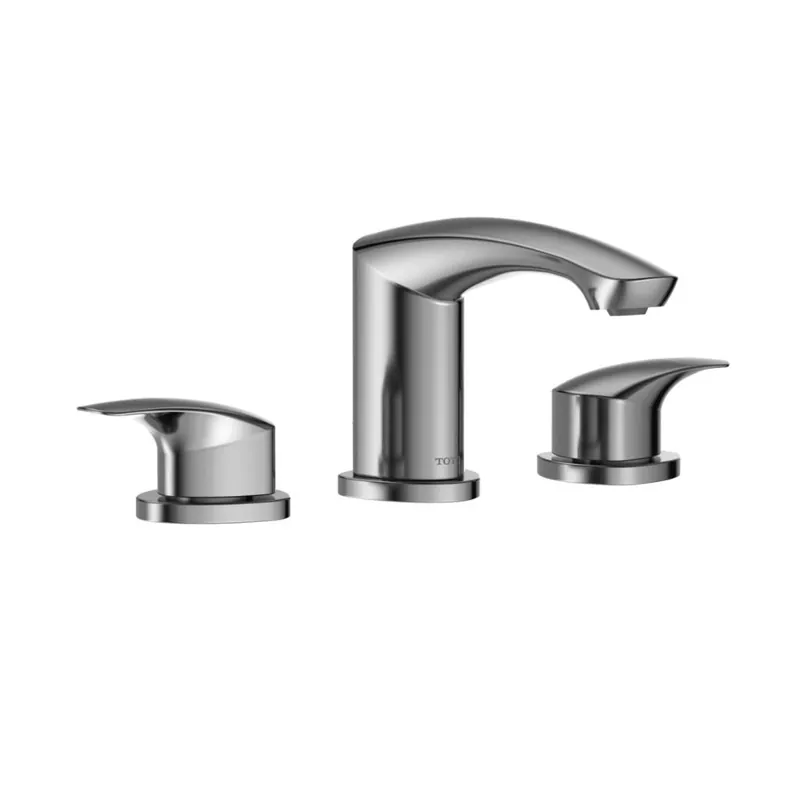 TOTO GM 1.2 GPM Polished Chrome Two-Handle Widespread Bathroom Sink Faucet With Drain Assembly New Release