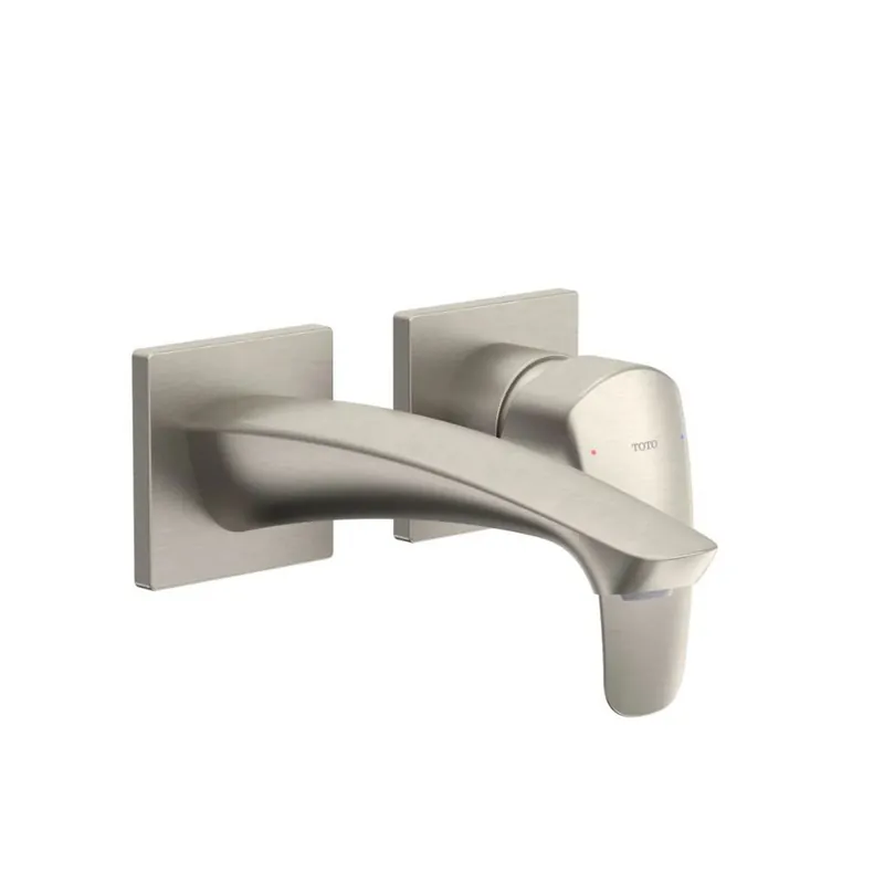 TOTO GM 1.2 GPM Brushed Nickel Single-Handle Wall-Mounted Short Bathroom Sink Faucet With Comfort Glide Same Day Shipping