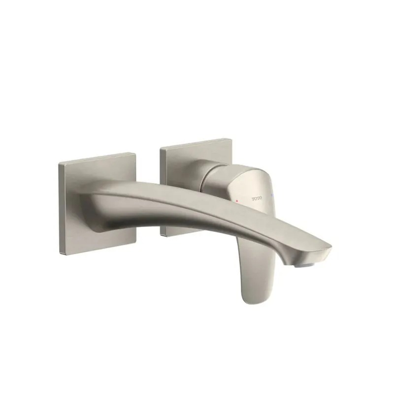 TOTO GM 1.2 GPM Brushed Nickel Single-Handle Wall-Mounted Long Bathroom Sink Faucet With Comfort Glide Final Sale