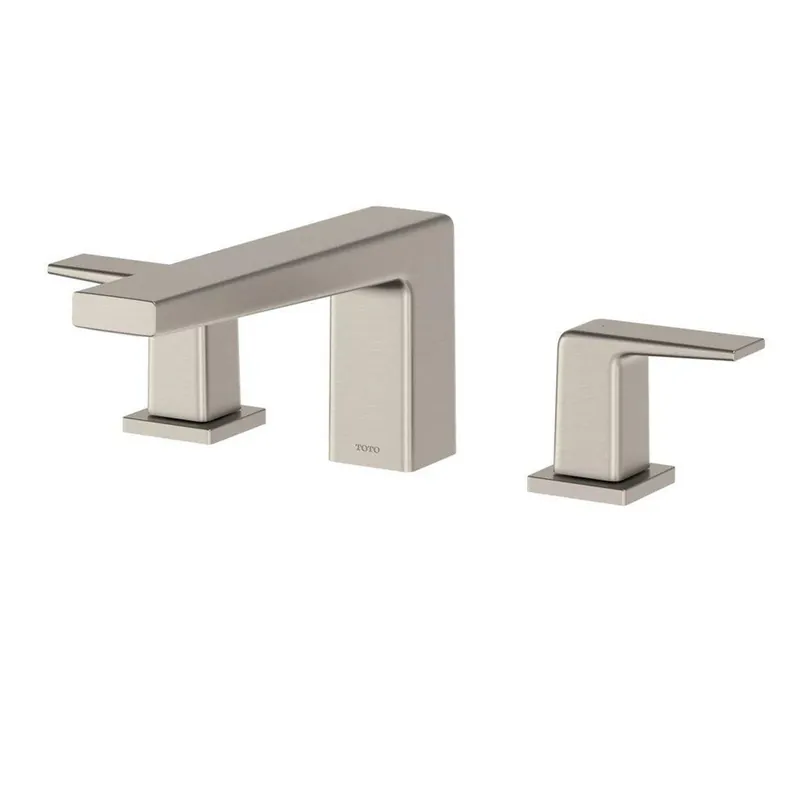 TOTO GB Brushed Nickel Three-Hole Double-Handle Deck-Mounted Roman Tub Faucet Trim Professional Grade